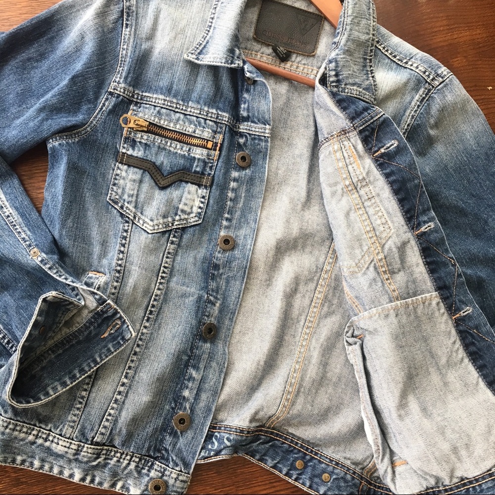 Vintage GUESS? 😎 Cool Denim 2010 Jacket - Picture 7 of 8